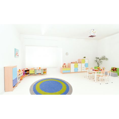 Covor rotund - Multicolor - poza 2