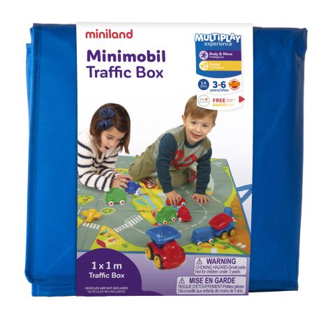 Covoras de joaca si cutie pentru jucarii Trafic - poza 2