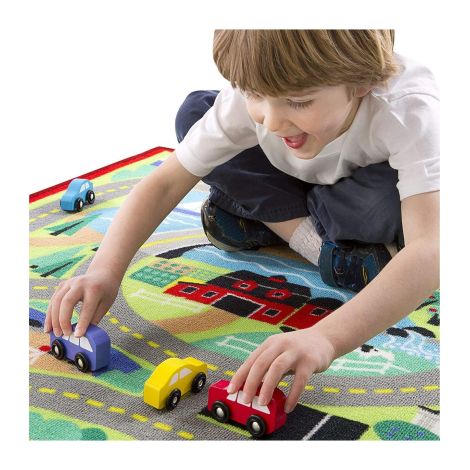 Covoras de joaca si masinute Circuitul - Melissa & Doug - poza 5
