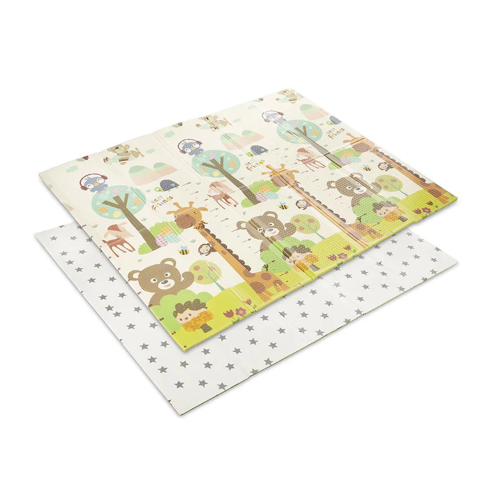 Covoras de joaca termic Lorelli, 2 fete, pliabil, din spuma XPE, 120 x 180 cm, Best Friends - poza 1