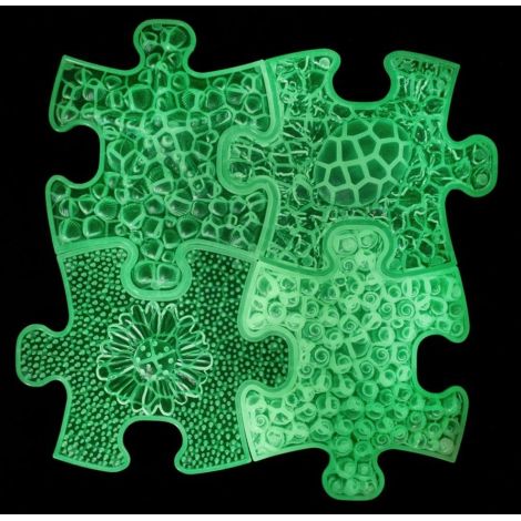 Covoras ortopedic senzorial puzzle Set Fluorescent, straluceste in intuneric - poza 1