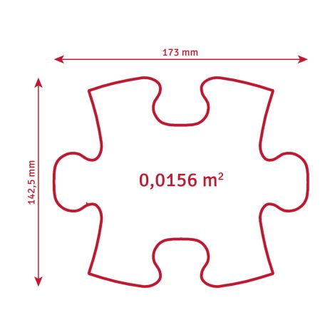 Covoras ortopedic senzorial puzzle Set Fluorescent, straluceste in intuneric - poza 5