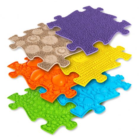 Covoras ortopedic senzorial puzzle Set pentru bebelusi Muffik - poza 1
