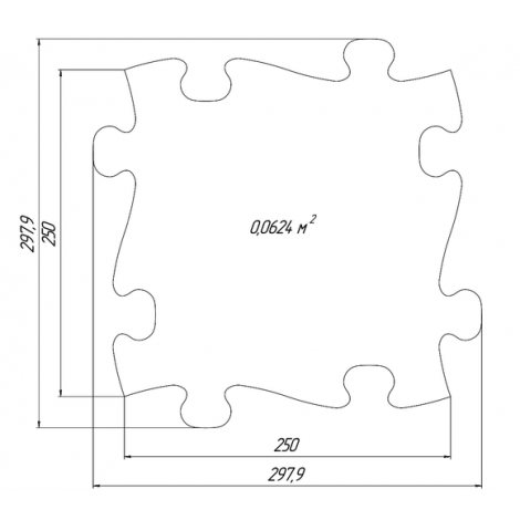 Covoras ortopedic senzorial puzzle Set pentru bebelusi Muffik - poza 2