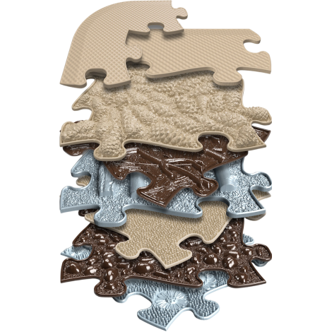 Covoras ortopedic senzorial puzzle Set pentru Seniori