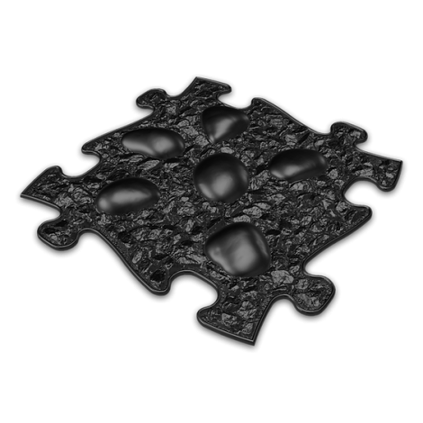 Covoras ortopedic senzorial puzzle Set Rosu si Negru pentru bebelusi Muffik - poza 5