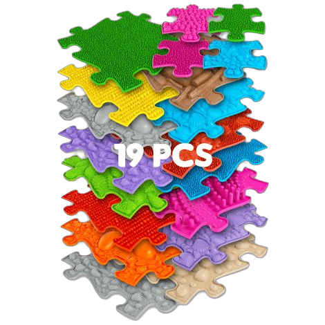 Covoras ortopedic senzorial puzzle Set XXL A Muffik