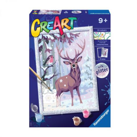 Creart - pictura caprioara si pasare 20078 Ravensburger - poza 1