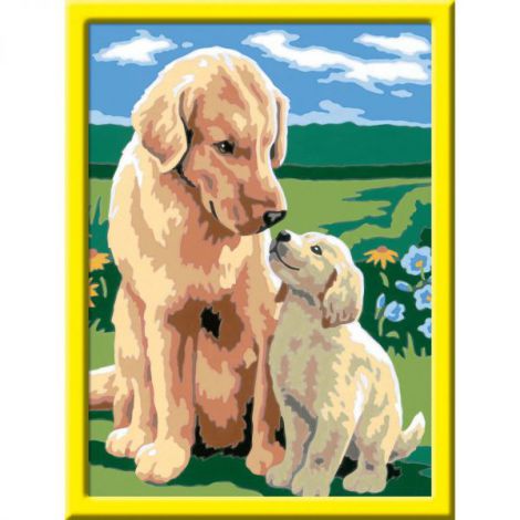Creart - pictura catel cu pui 20048 Ravensburger - poza 2