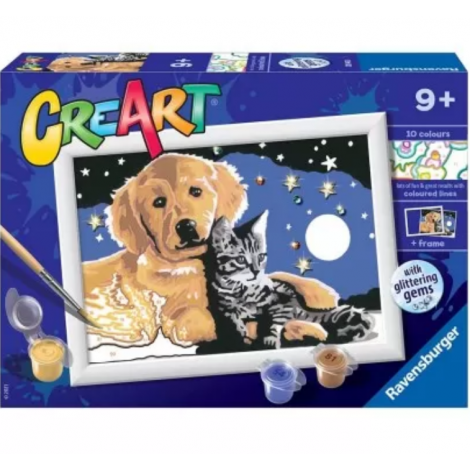 Creart - pictura catel si pisicuta 20045 Ravensburger - poza 1