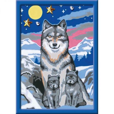 Creart - Pictura Familie De Lupi - poza 1