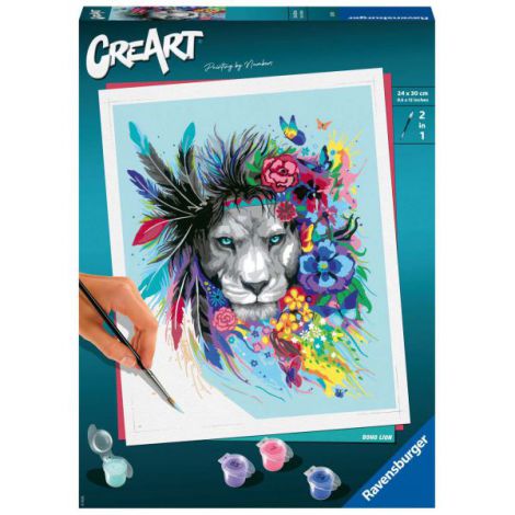 Creart - pictura leu colorat 20130 Ravensburger - poza 3