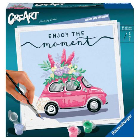 CREART - PICTURA MASINA CU FLORI - poza 1