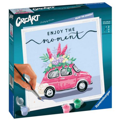 CREART - PICTURA MASINA CU FLORI - poza 3