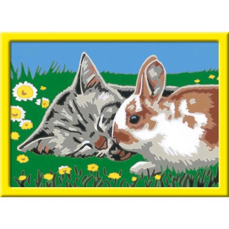 Creart - pictura pisicuta si iepuras 20074 Ravensburger - poza 2