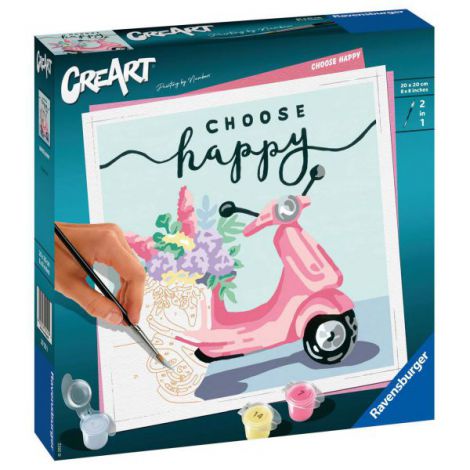CREART - PICTURA SCUTER CHOOSE HAPPY - poza 3