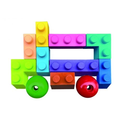 Creioane cerate interconectabile Block Crayons - Autobuz Scolar, Haku Yoka - poza 2