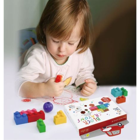 Creioane cerate interconectabile Block Crayons - Autobuz Scolar, Haku Yoka - poza 3