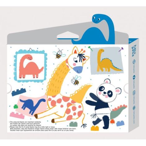 Creioane cerate interconectabile Block Crayons - Dinozaur Brachiosaurus, Haku Yoka - poza 4