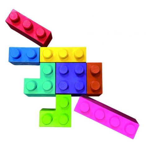 Creioane cerate interconectabile Block Crayons - Dinozaur T-Rex, Haku Yoka - poza 2