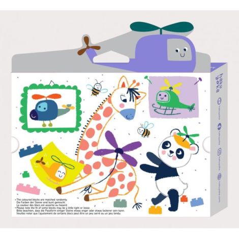Creioane cerate interconectabile Block Crayons - Elicopter, Haku Yoka - poza 4