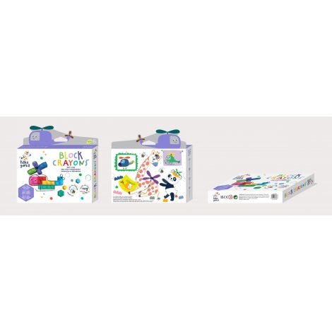 Creioane cerate interconectabile Block Crayons - Elicopter, Haku Yoka - poza 5