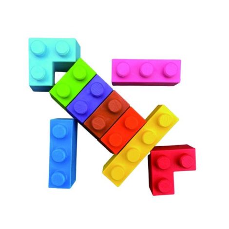 Creioane cerate interconectabile Block Crayons - Racheta, Haku Yoka - poza 2