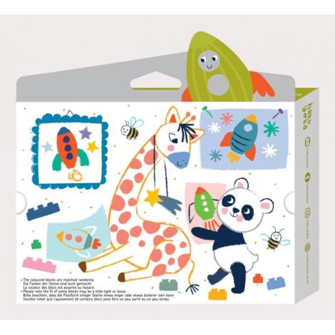 Creioane cerate interconectabile Block Crayons - Racheta, Haku Yoka - poza 4