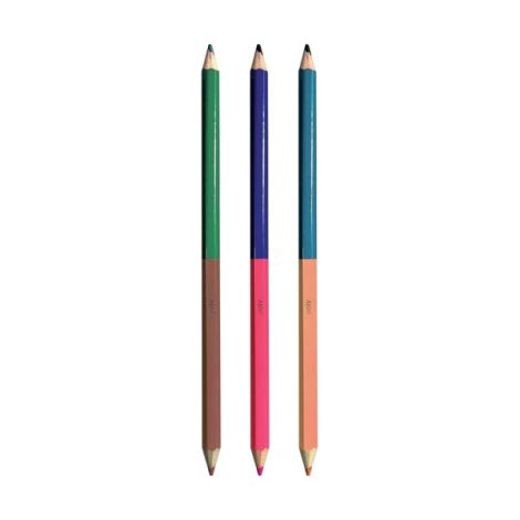 Creioane colorate duble - set de 12 creioane, 24 culori, 2 of a Kind - poza 2