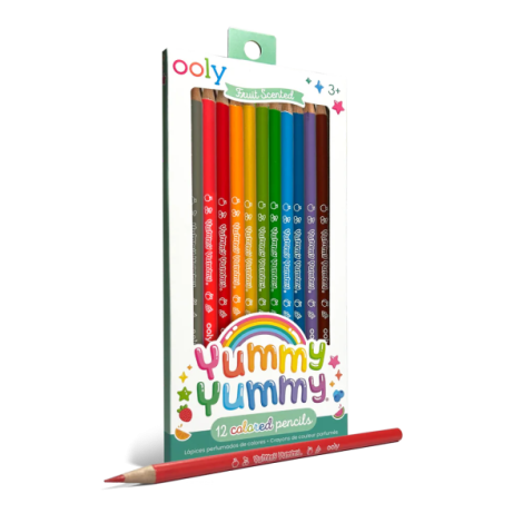 Creioane colorate parfumate - Yummy Yummy, set de 12 - poza 2