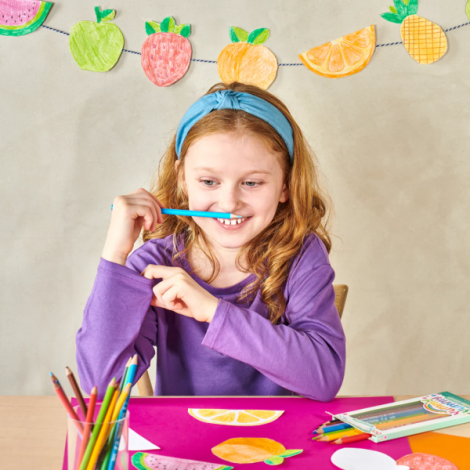 Creioane colorate parfumate - Yummy Yummy, set de 12 - poza 3