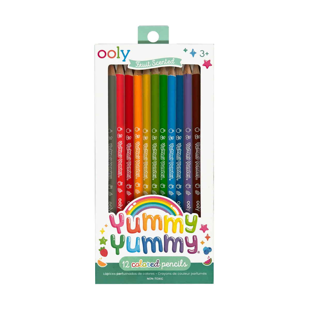 Creioane colorate parfumate - Yummy Yummy, set de 12