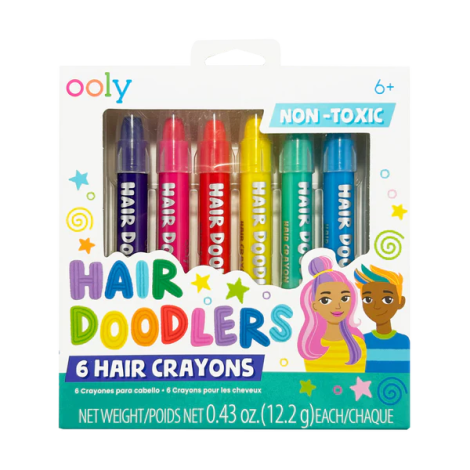 Creioane colorate pentru par Hair Doodlers - set de 6 - poza 1