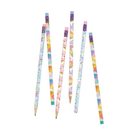 Creioane grafit HB, Unicorni - Set de 12 - poza 2