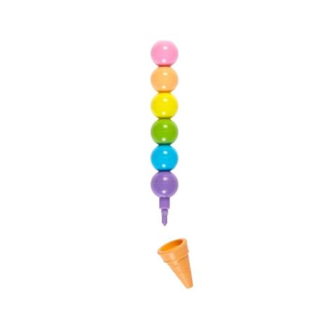 Creioane intercalate si radiera parfumata Rainbow Scoops - poza 1