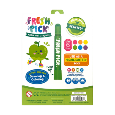 Creioane parfumate Fresh Pick, Apple (Set de 6) - poza 3
