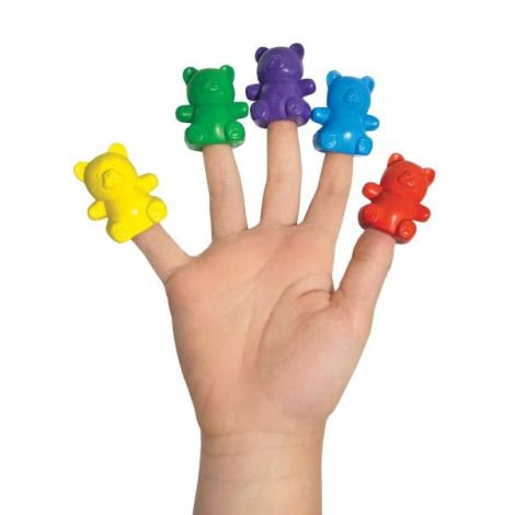 Creioane pentru degete Cuddly Cubs Bear - Set de 6 - poza 3