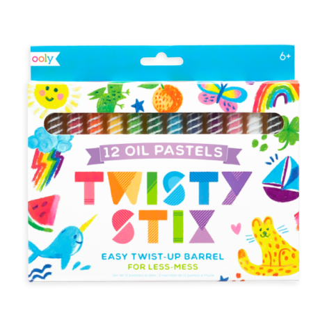 Creioane pictura cu ulei, Twisty Stix, set 12 culori - poza 1