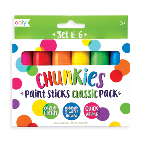 Creioane tempera solida Chunkies, 6 bucati - poza 1