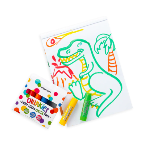 Creioane tempera solida Chunkies, 6 bucati - poza 2