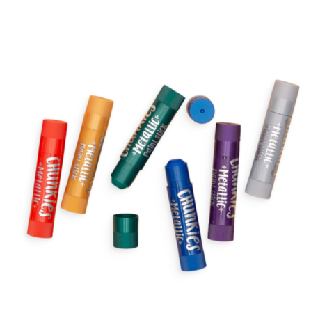 Creioane tempera solida Chunkies culori metalice, 6 bucati - poza 2