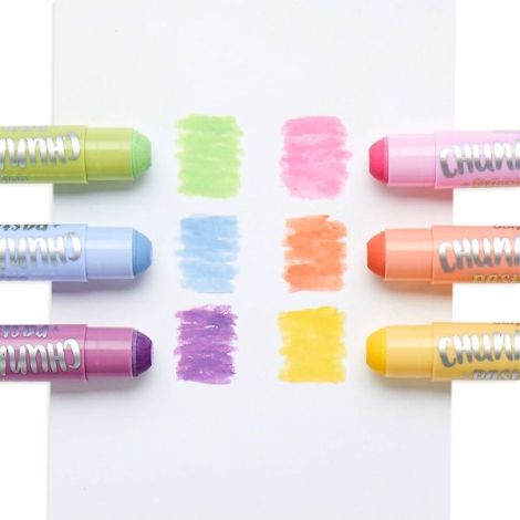 Creioane tempera solida Chunkies culori pastel, 6 bucati - poza 2