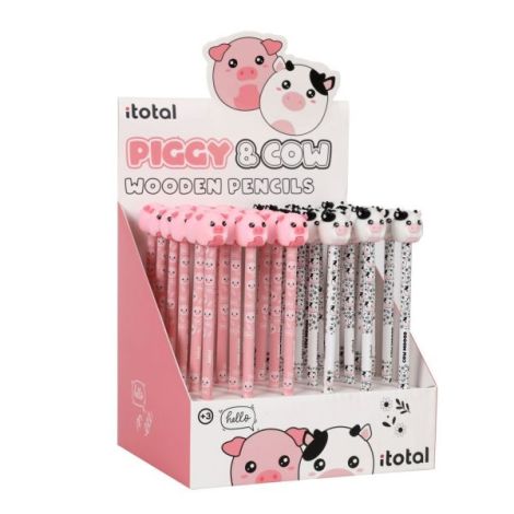 Creion HB, din lemn, design animale domestice - poza 1