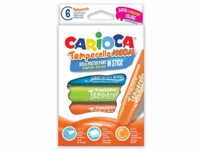 Creion-tempera Temperello Neon 6 set