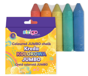 Creta colorata pentru asfalt si tabla, 5 culori set