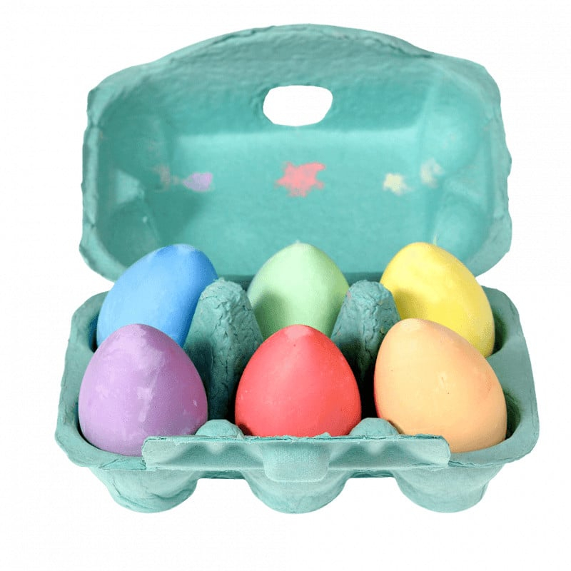 Creta colorata tip ou in cofrag,6 bucati set