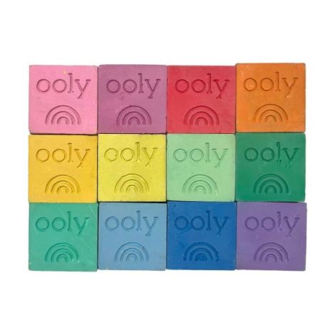 Creta lavabila Chalk-O-Rama, set de 12 cuburi, perfecta pentru desen pe asfalt - poza 2