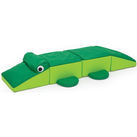 Crocodil senzorial din 8 elemente cu diverse umpluturi, 48x192x35 cm, cresa si gradinita - poza 1