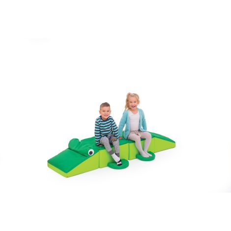 Crocodil senzorial din 8 elemente cu diverse umpluturi, 48x192x35 cm, cresa si gradinita - poza 2