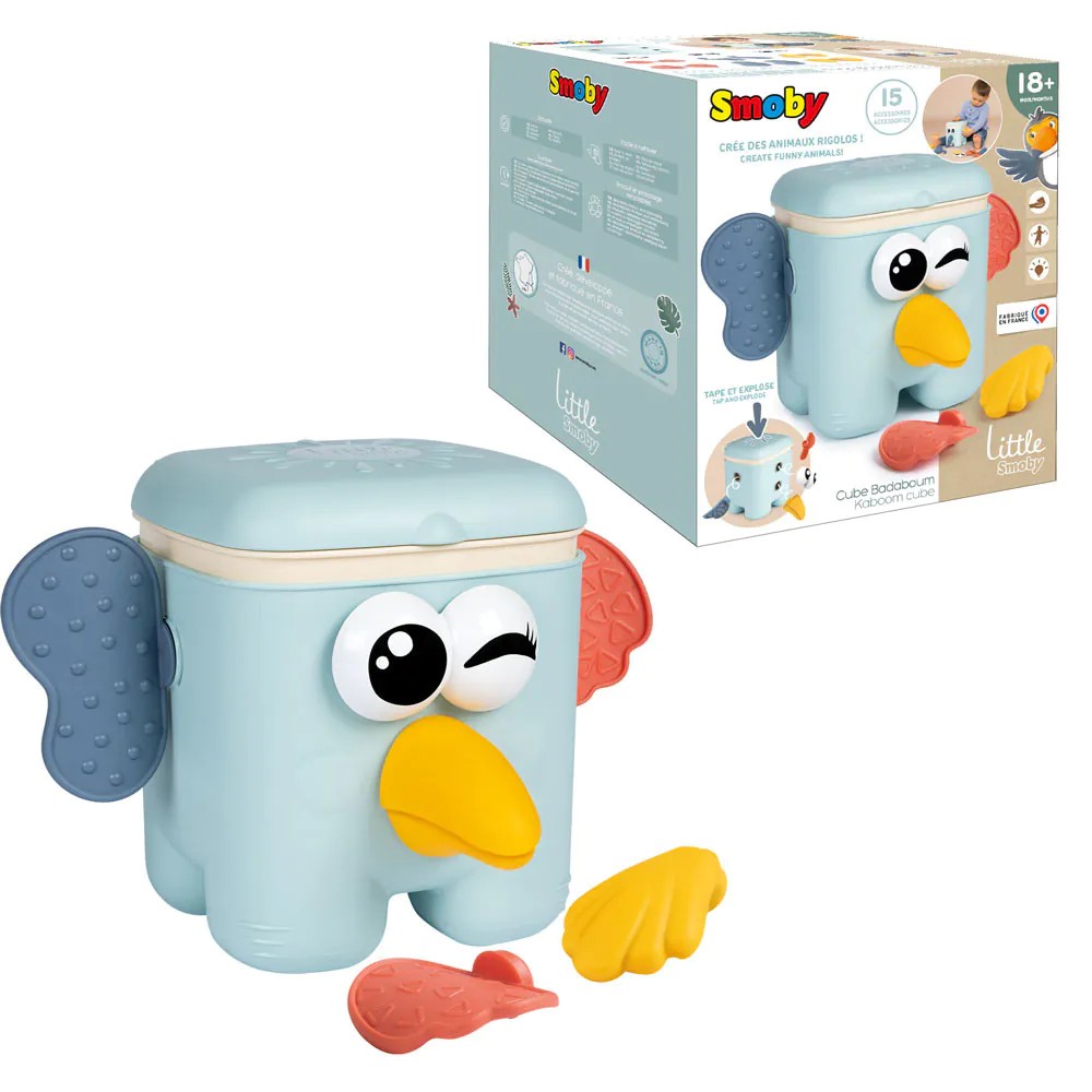 Cub de decorat cu accesorii Smoby Animals Badaboom 18 luni + - poza 2